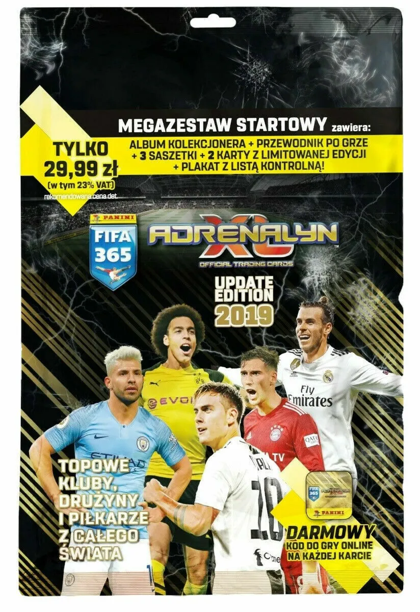 MEGA STARTER PACK FIFA 365 2019 Update Panini Adrenalyn Limited Booster Binder