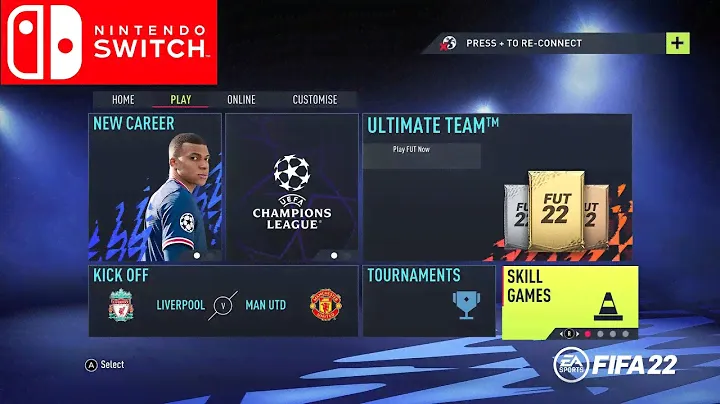 FIFA 22 Nintendo Switch won't have the volta football (Menu Screens)