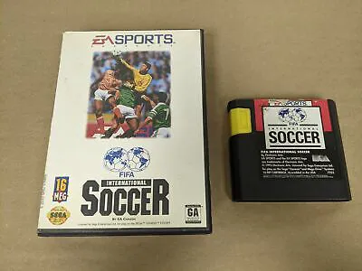 fifa international soccer sega Genesis Cartridge and Case