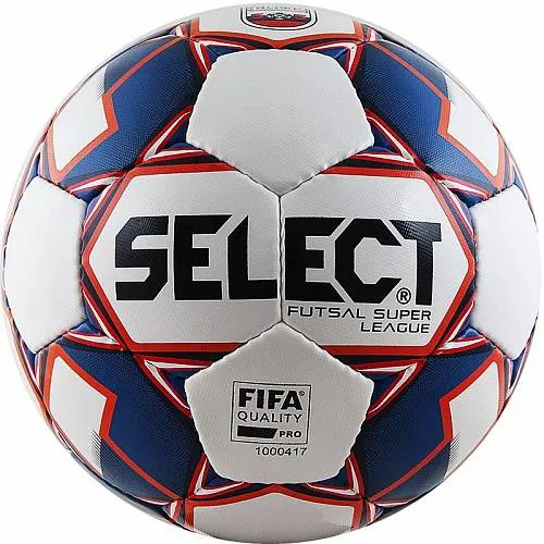 Мяч футзальный Select Super League АМФР №4 FIFA PRO 32п. бел-син-кр 850718-172-0