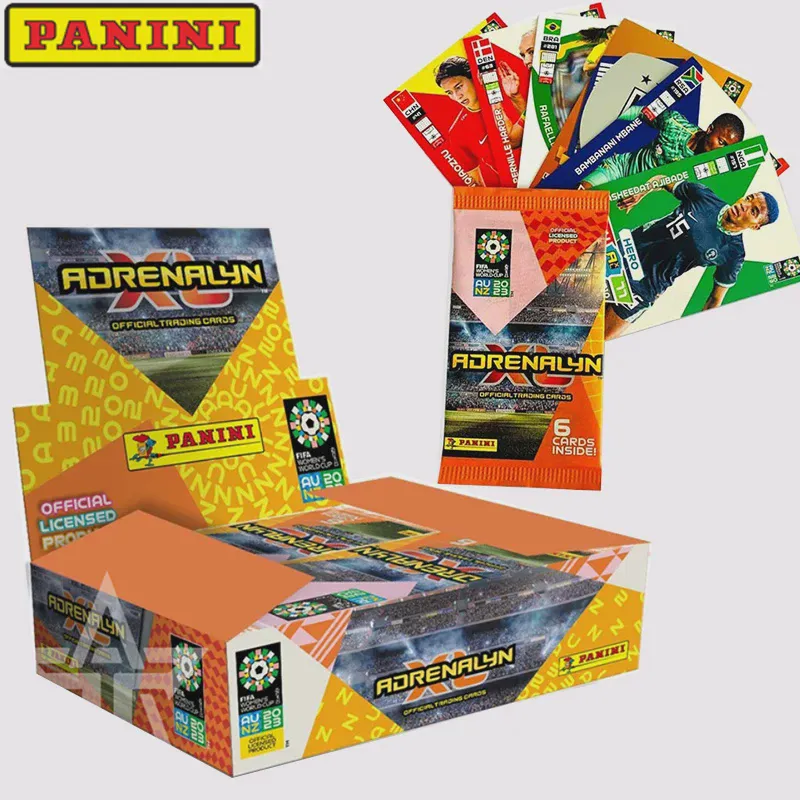 2023 Panini Fifa Женский Чемпионат мира по футболу Adrenalyn Xl Wm Trading Cards Pack Коробка из 24 упаковок Новая В наличии