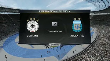 FIFA 15 - Gameplay - Germany VS Argentina - Full Game - Xbox One [ HD ]