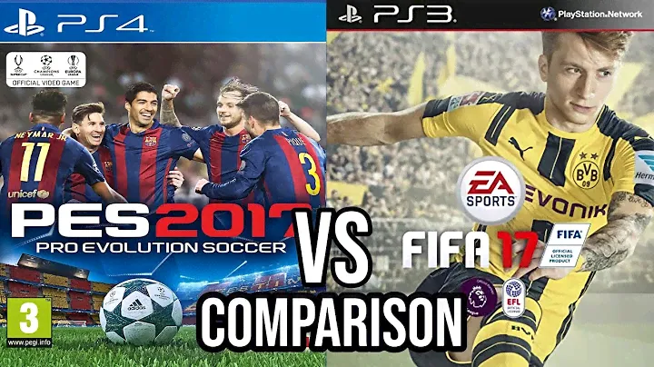 PES 2017 PS4 Vs FIFA 17 PS3