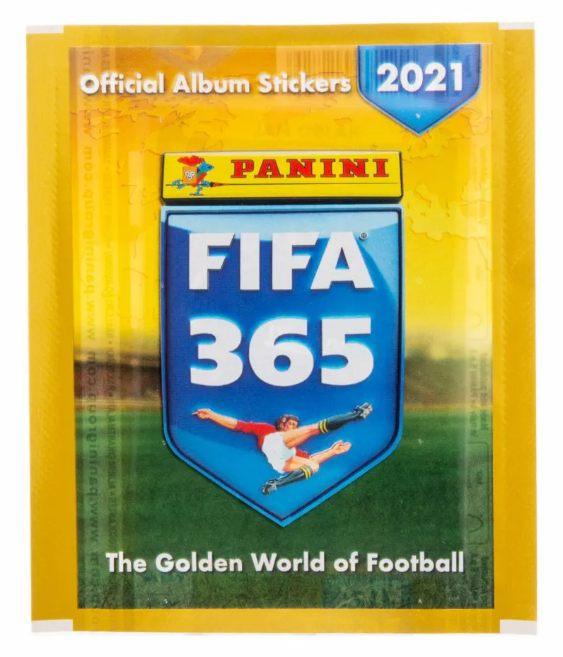 Бокс с наклейкми для коллекционнирования FIFA 365 - 2021 (50 пакетиков ), Panini, Италия