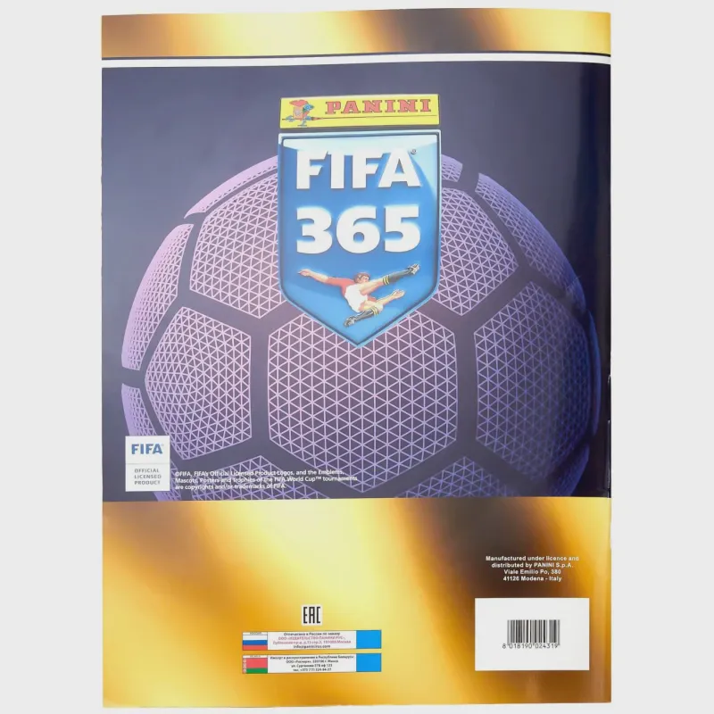Альбом Panini FIFA 365 -2022, (5шт.в пакетике),сезон 2021-22 (art.: 3920bcef201b7)-2
