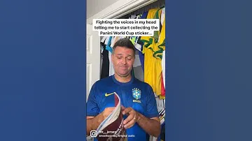 Fighting the voices in my head to start collecting the Panini World Cup Stickers