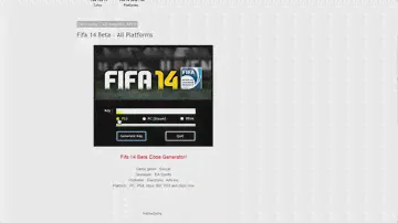 FIFA 14 Beta Key - (2013)