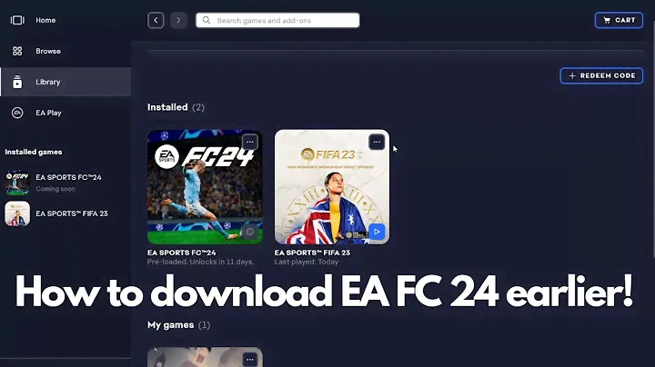 How to preload EA FC 24 on Epic Games!