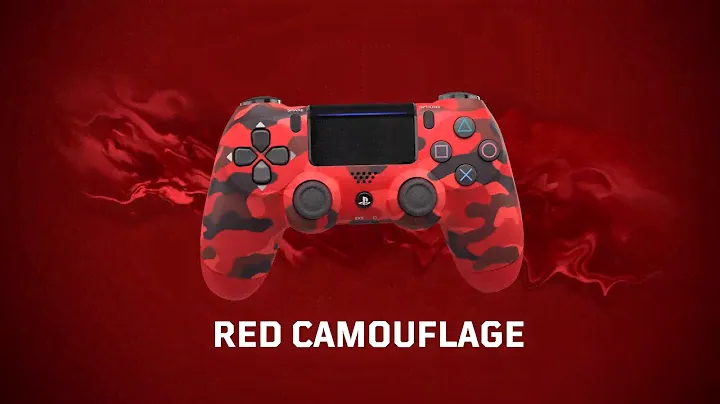 Новый Dualshock 4 V2 Геймпад (Красный камуфляж)