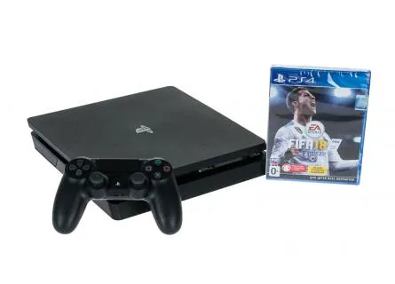 Игровая приставка Playstation Sony PS4 1ТБ + FIFA 18 Чёрный