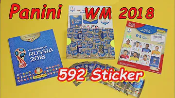 Panini Sticker Album FIFA World Cup 2018 Russia Update stickers unboxing 592 new sticker