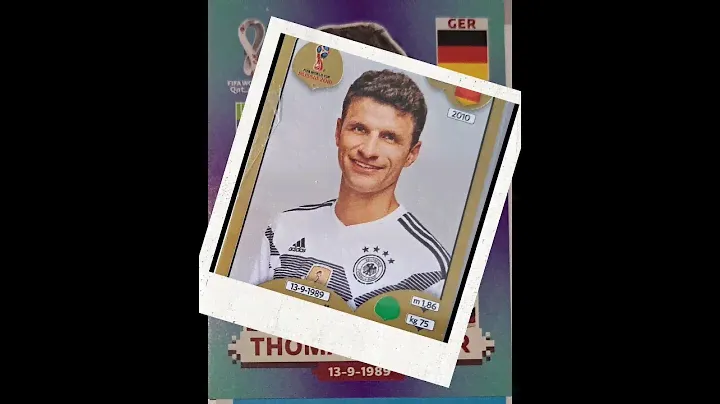 Panini Stickers WM 2014 - 2022 in Pĺatinum, Swiss und Deutscher Version Thomas Müller