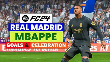 Real Madrid Kylian Mbappé Goals and Celebration | FC24 PS5 | 4K [60FPS]  #mbappe #realmadird