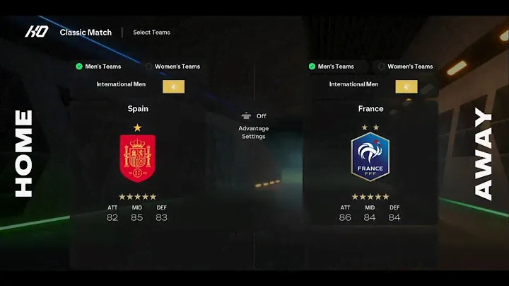 FC 25 Nintendo Switch Spain vs France - Lamine Yamal vs Kylian Mbappé