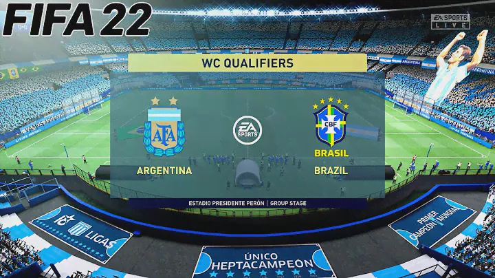 FIFA 22 - Argentina vs. Brazil - World Cup Qualifiers 2022 - Gameplay | PC