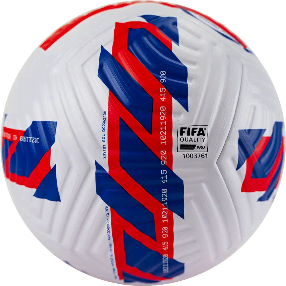 Мяч футбольный NIKE Russian PL Flight №5 (ПУ) FIFA Quality PRO (5, 0,45, ВЬЕТНАМ, Нет в наличии, белый, Черно-красный, термосшивка, латекс, полиуретан, FIFA Q)