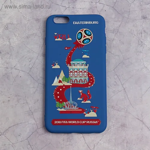 Чехол 2018 FIFA WORLD CUP RUSSIA, iPhone 6/6S Plus, матовое покрытие-0