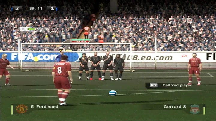 FIFA 08 Liverpool vs Manchester United PS2 PCSX2 Gameplay | Retro Fifa HD 1080p