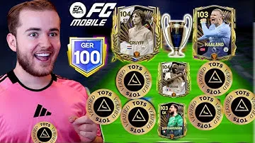 SELEÇÃO DO TOTS DE GER 100 NO FC MOBILE 24 🤑 3 BILHÕES DE COINS