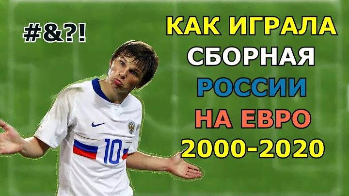 Как играла Сборная России по футболу на Евро 2000, 2004, 2008, 2012, 2016, 2020