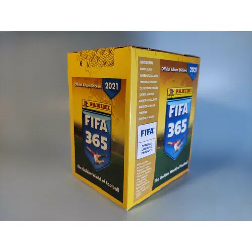 Блок (50 пакетиков) наклейки panini FIFA 365 2021