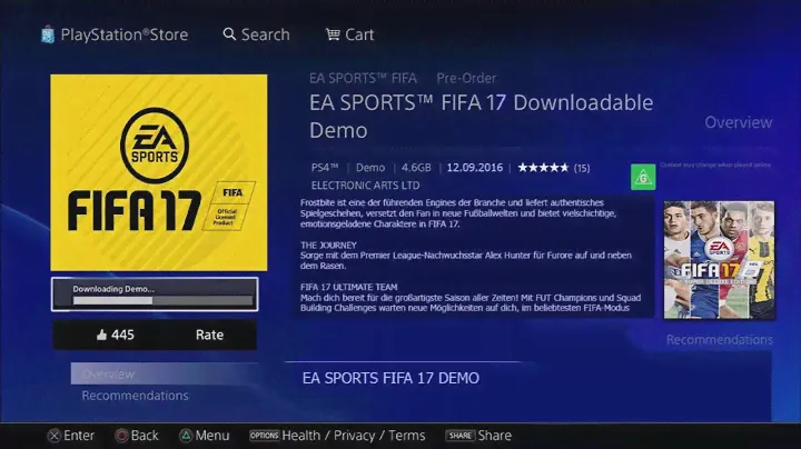 FIFA 17 Demo available now! How to download PS4/XBOX One