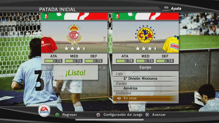 FIFA 07 (PS2) Gameplay - Toluca vs America