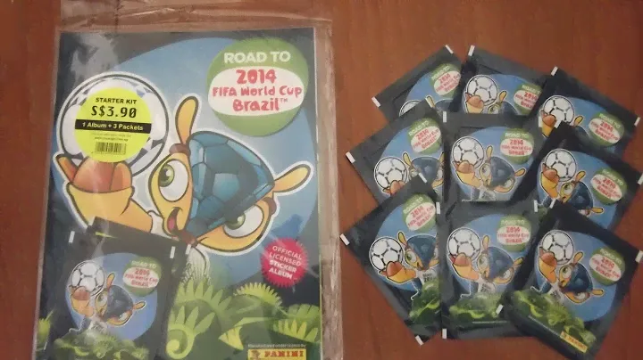 STARTER PACK road to world cup 2014 STICKER collection panini OPENING & REVIEW