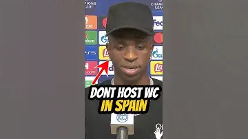 Vinicius Said He doesn’t like Spain Hosting WC 2030 😳