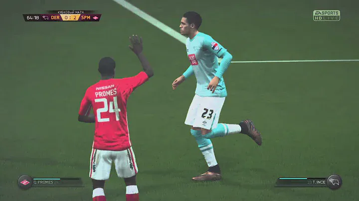 FIFA16(PS4) Спартак Москва - Дерби Каунтри.1/8 Кубка. Русские комментаторы: Черданцев и Генич