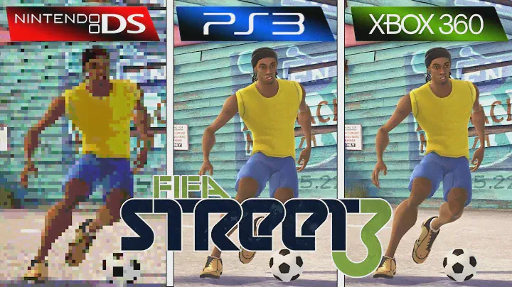 FIFA Street 3 (2008) Nintendo DS vs PS3 vs XBOX 360 (Side By Side)