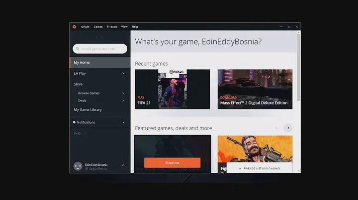 Problem to start Fifa 21 Origin
