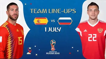 LINEUPS – SPAIN v RUSSIA - MATCH 51 @ 2018 FIFA World Cup™