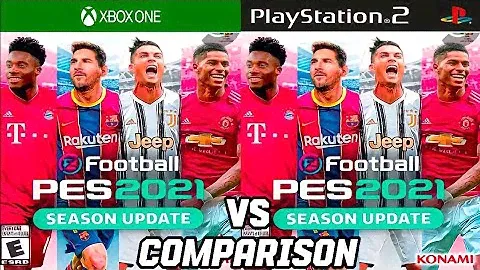 eFootball PES 2021 Xbox One Vs PS2