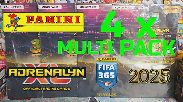 Panini Fifa 365 Adrenalyn XL 2025 4 x Multipack [TR] Yeni Sezon 4 x Çoklu Paket Açılışı