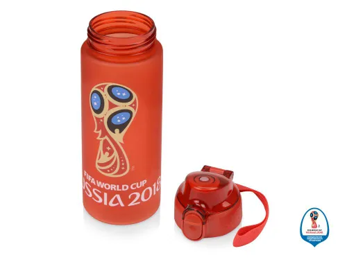 Спортивная бутылка 0,6 л FIFA World Cup Russia™, волк Забивака, темно-синяя-3