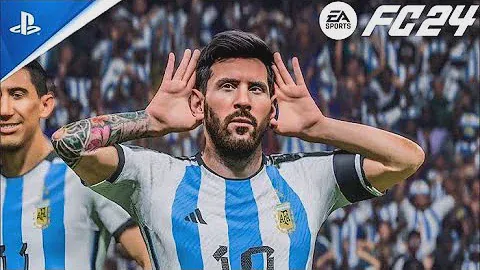(PS5) EA FC 24 | ARGENTINA VS FRANCE | INTERNATIONAL FRIENDLY | FULL MATCH | 4K 60