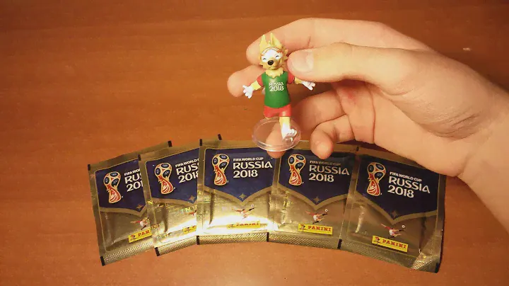 Распаковка 5-и пачек FIFA WORLD CUP 2018 Panini + Обзор фигурки "ZABIVAKA" {|} PACK OPENING