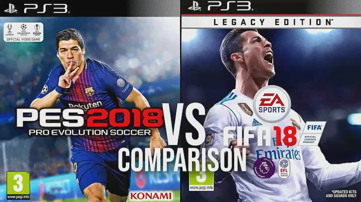 PES 18 Vs FIFA 18 PS3