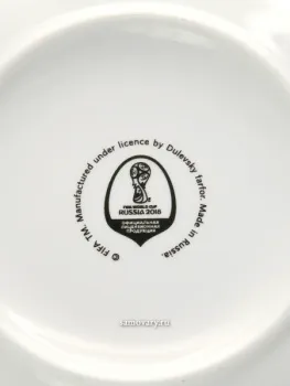 Бокал с блюдцем Синий принт (Классический), FIFA 2018-4