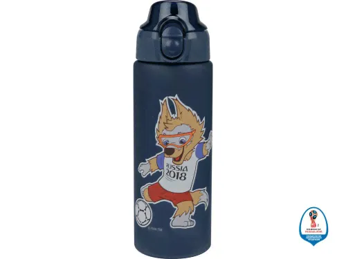 Спортивная бутылка 0,6 л FIFA World Cup Russia™, волк Забивака, темно-синяя