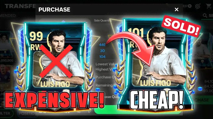 PLAYERS NOT SELLING PROBLEM IN FC MOBILE | 101 RATED  RETRO STAR ICON LUIS FIGO | EP.4