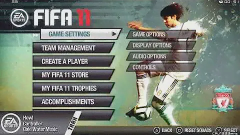 FIFA 11 PSP gameplay Liverpool - Arsenal